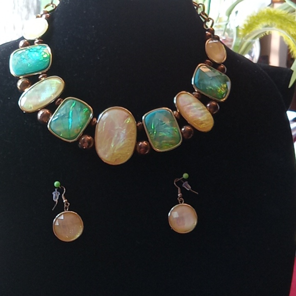 Necklace with matching  earrings
